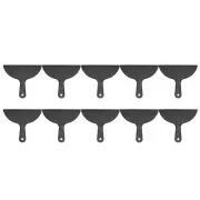 10pcs Putty Scraper 8" Width 6mm Thin Flexible Plastic Putty Knife Black
