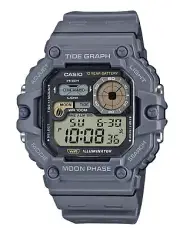 Casio Digital Tide Graph Moonphase Illuminator Quartz WS1700H8AV 100M Mens Watch
