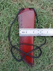 handmade Leather knife Fixed Blade Knife sheath Neck String X611