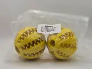 2-pk Interactive Dog Puzzle Toy - Adjustable Treat Dispensing Slow Feeder Ball
