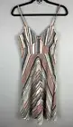 NWT House Of Harlow 1960 X REVOLVE Size XS Striped FREYA Linen Blend Knit Dress