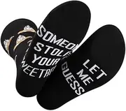 [TOBGBE] 2 Pairs Guard Inspired Gift Guard Fans Gift Let Me Guess Someone Stole Your Sweet Roll Socks