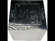 Elemental Cube Collection: 1.25 Inch Solid Magnesium Cube