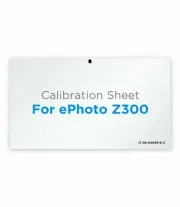 Plustek z300 Calibration Control Sheets - 1 Paper Sheet and 1 Laminated Sheet