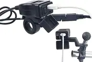 Motorcycle Phone Charger - Waterproof USB Fast Charger - Fast Charging Smartphone Charging Port, Scooter Charging Tool for Phone, Tablet, GPS