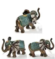 Kalifano Aqua Elephant Crystal Figurine