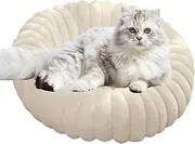Donut Dog Bed,Cat Bed Soft Donut Plush Dog Bed | Round Cat Couch Washable Anti-Slip Pet Beds for Small Dogs & Small Cats