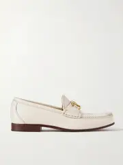 [Valentino Garavani] Valentino Garavani - Vlogo Signature Embellished Leather Loafers - Ivory - IT41.5 IT 41.5 Ivory