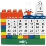 在飛比找遠傳friDay購物優惠-日本限定a-works米菲兔MIFFY經典配色款積木萬年曆D