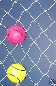 100' X 6' Baseball Softball Backstop White Diamond #15 Nylon Netting 2" Mesh #15