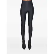 [Mugler] Mugler Panelled Corseted Leggings 40 FR BLACK