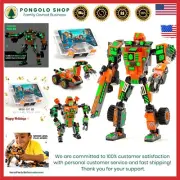 Radiant Orange Mech Robot Soldier with Storage Box - STEM Fun for Ages 6-10