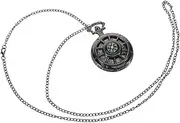 [EXAOMBLE] Fashion Pocket Watch Watches Watch Small Survival Compass Vintage Pocket Watch Compass Pocket Watch Fashionable Compass Watch Camping Compass Watch Mens Pocket Watch Black Plastic