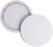 Didiseaon Round Canvas for Painting: Pre-Stretched Circle Canvas Blank Frame 50cm White Art Canvases Panels for Oil, Acrylic, Gouache, Crafts Drawing Painting DIY