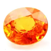 2.32 Ct. Awesome Luster Mandarin Garnet Oval Cut WITH GLC CERTIFY