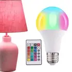 4 Pack E27 LED Light Bulbs RGB Color Changing Cool White Bulb with Remote