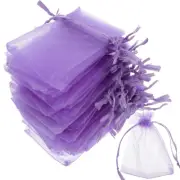 50 Pcs Gift Bags Organza Small Jewelry Drawstring Candy Packaging