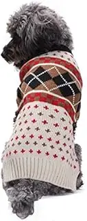 YEGUANGBEI Dog Sweater Turtleneck Knitted Dog Clothes Puppy Sweater Warm Cat Sweater Dog Sweaters for Small Medium Dogs (Medium)
