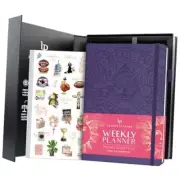 Legend Weekly Planner Premium – Undated A5 (5.8'' x 8.3'') Purple Debossed