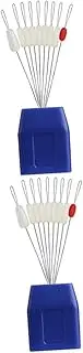 SUPVOX 2sets Stops Main Line Beans Silicone Fishing Accessory Stream River Lake Ocean Fishing for Lovers 10pcs*2