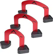 GoSports Align Putting Gates Practice Set: Includes 3 Premium Metal Gates (2 Inch / 3 Inch / 4 Inch) - Use on The Green or at Home, Red