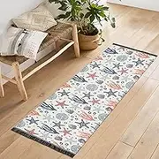 Joisal Long Runner, Cute Starfish Colorful Large Kitchen Mat, Front Door Runner Indoor Entrance, Anti-Fatigue Mat