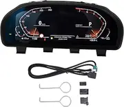 Dashboard Cluster, LCD Screen Meter Digital Display Compatible with 5 Series F10 F11 F18 GT F07, Automotive Instrument Panel Assembly