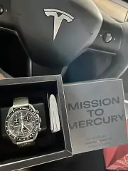 OMEGA x Swatch Speedmaster MoonSwatch MISSION TO MERCURY - SO33A100 + Swatch Bag
