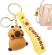 Cartoon Key Chain | Capybara Key Chain Toy | Anti-Lost Charm Decoration for Bag Wallet Purse Women Men Daily Travel Outdoor Activity Accessory