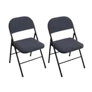 2Pcs Anti-dust Folding Split Chair Cover-Grey