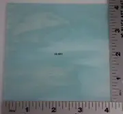 2218.30-AQUA BLUE TINT, WHITE STREAKY 4"x 4" BULLSEYE GLASS 90 COE