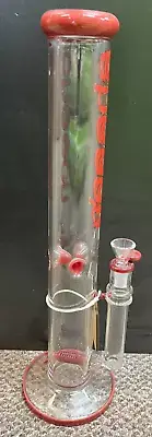 Custom Cheech Red Water Pipe - Exquisite Design, High Quality Glass 14mm Bowl