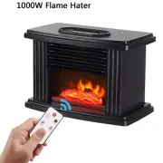 1000W Electric Fireplace Hater with Remote Control Fireplace Electric Flame Deco