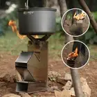 Camp Stove Folding Wood BBQ Fire Pit Stainless Steel Portable Outdoor Camping AU