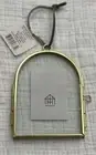 Hearth & Hand ARCHED PHOTO PIC FRAME CHRISTMAS TREE ORNAMENT Magnolia GOLD TONE