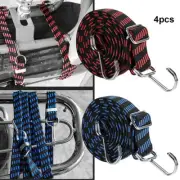 4Pack Elastic Wide Bungee Cord with Hook Adjustable Heavy Duty Wear Resistant