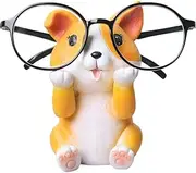 GUIRONG Fun Eyeglass Holder Display Stands - Home Office Decorative Glasses Accessories (Corgi)