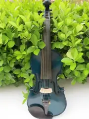 Hand made 6 strings Solid wood 4/4 electric violin +Acoustic violin ,W/case.bow