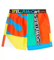 [Stella McCartney Kids] Stella McCartney Kids Printed swim shorts Y 4 multicoloured