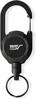 ROOT CO.√ Gravity MAGREEL LITE, Retractable Badge/iPhone Case/Key Holder with Key Ring | 25.5 inch / 65cm Reel Retractable Heavy Duty | Max Loading Weight 5.2 oz / 150g