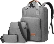 [SLEDEZ] Backpack 3-in-1 Set Men's Shoulder Bag Three Piece Commuter Travel Bag Computer Backpacks