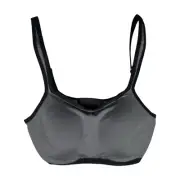 NWT Natori Yoga in Grey/Black Sz 32C MSRP $72