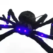 Halloween Decoratie Spider Oversized Lichtgevende Led Pluche Giant Spider