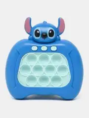 Stitch Pop Push it Game Controller Sensory Fidget Toy Electronic Whack Mole Blue