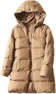 [Jegsnoe] Women Lightweight Down Jacket With Hood Autumn Winter Casual Coat