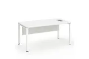 160cm Computer Desk Office Home Study Table Workstation Steel Legs White