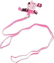 Levemolo 1 Set Rabbit Harness Adjustable Bunny Leash for Pets Easy to Use Traction Rope for Walking and Running Durable Design for Rabbits Ferrets and Kittens