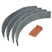 Brake Shoe Lining Set of 4 Fits Massey Ferguson 35 135 117247ESA