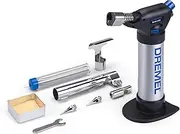 Dremel Versaflame 2200 Stationary Butane Gas Burner, Cordless Mini Blow Torch and Heat Gun for Soldering, Pipe Bending, Welding, Shrinking