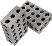 2pcs 123 123 Gauge Block Precision Vise 123 Blocks Metric Vice Grips 1 2 3 Block Milling Machine Block Mechanic Tools Machinist Tools Machinist Square Wen Drill Press 45 # Steel